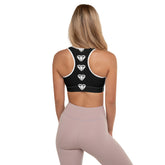 Diamond Blk Padded Sports Bra